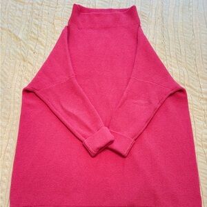 Free People Pink Turtleneck Sweater